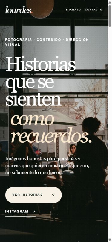 Fotografía real seleccionada del archivo creativo de Lourdes
